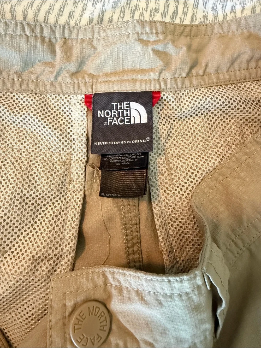 The North Face Men's Zip-Off Cargo Pants in Khaki